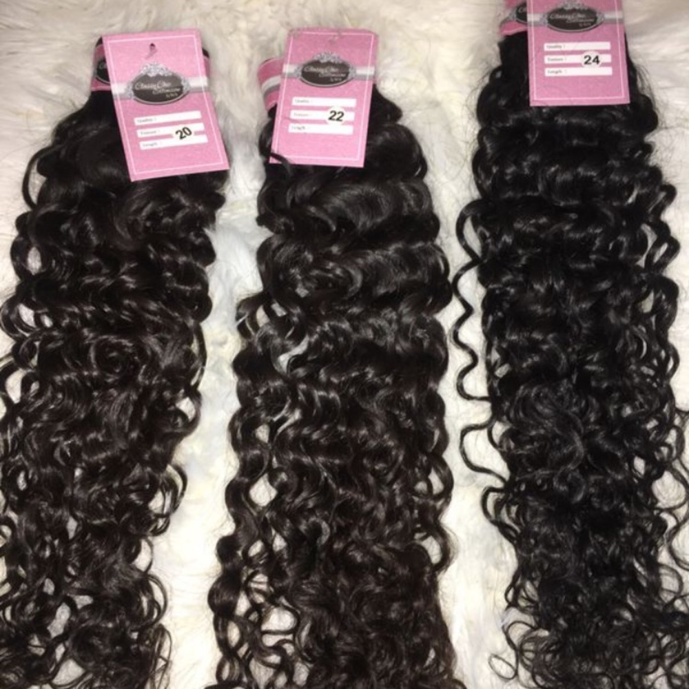 VIRGIN WATER WAVE BUNDLES 20”,22”,24”